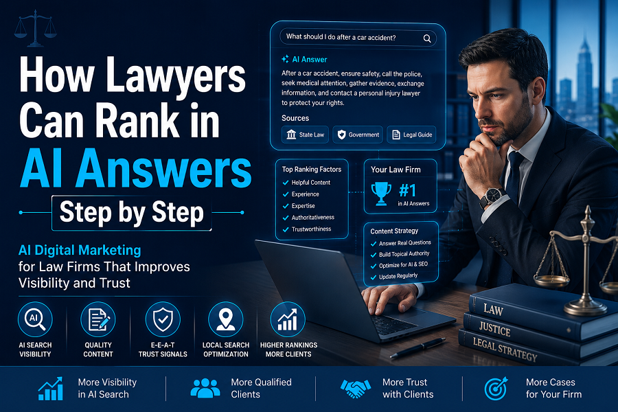 How Lawyers Can Rank in AI Answers Step by Step